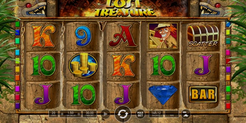 Играть Lost Treasure от Wazdan в казино 1Win