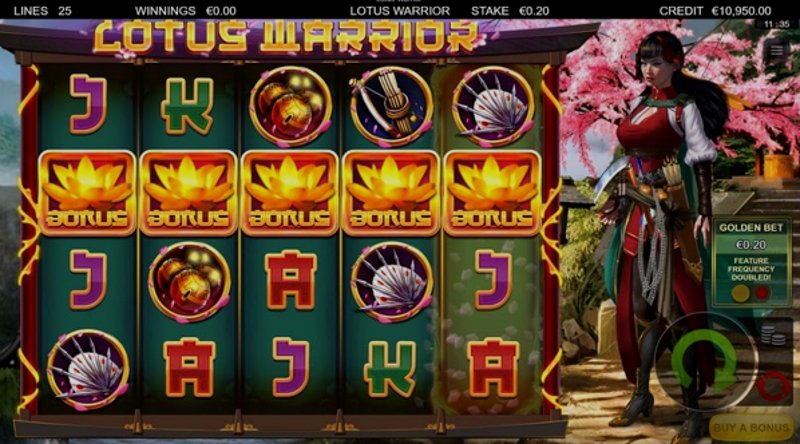 Играть Lotus Warrior от Yggdrasil в казино 1Win