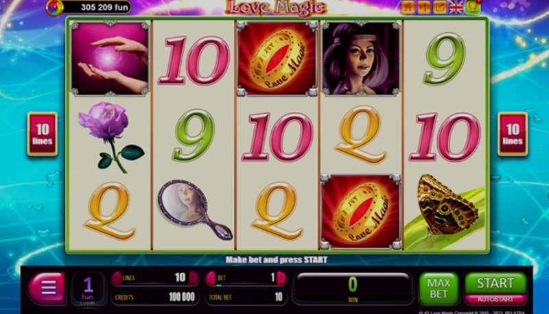 Играть Love Magic от Belatra в казино 1Win