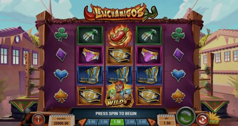 Играть Luchamigos от Playn Go в казино 1Win