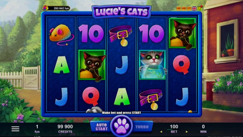 Играть Lucies cats от Belatra в казино 1Win