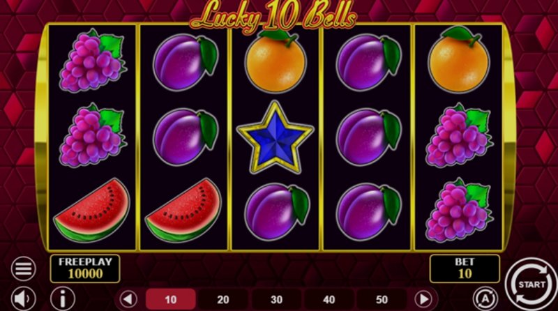 Играть Lucky 10 Bells от 1spin4win в казино 1Win