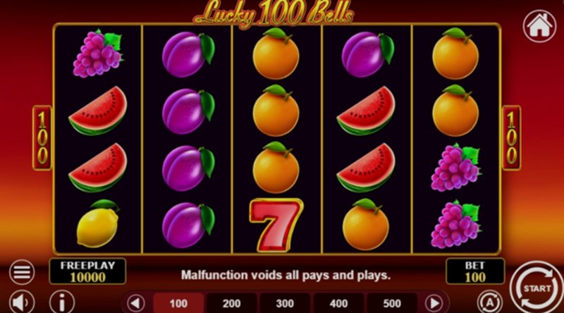 Играть Lucky 100 Bells от 1spin4win в казино 1Win