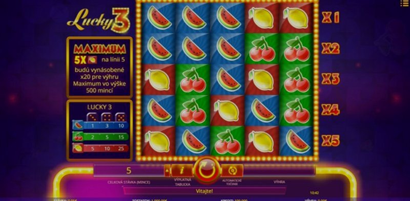 Играть Lucky 3 от Cq9 в казино 1Win