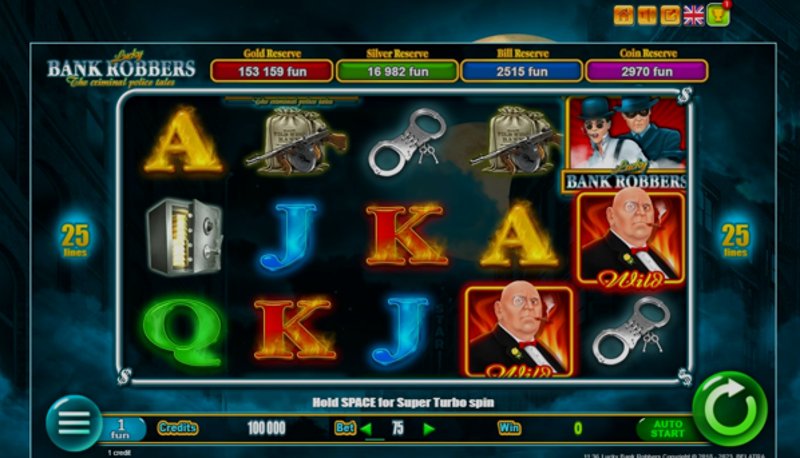 Играть Lucky Bank Robbers от Belatra в казино 1Win