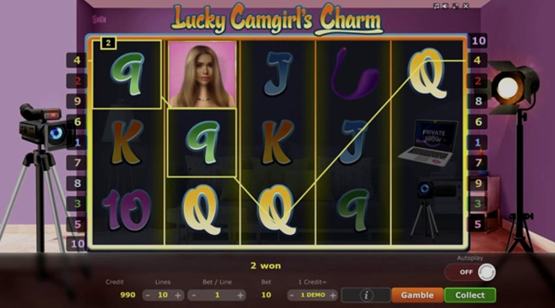 Играть Lucky Camgirls Charm от 5 Men Gaming в казино 1Win