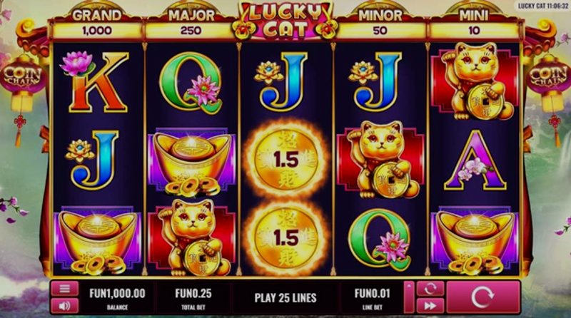 Играть Lucky Cat от Platipus в казино 1Win