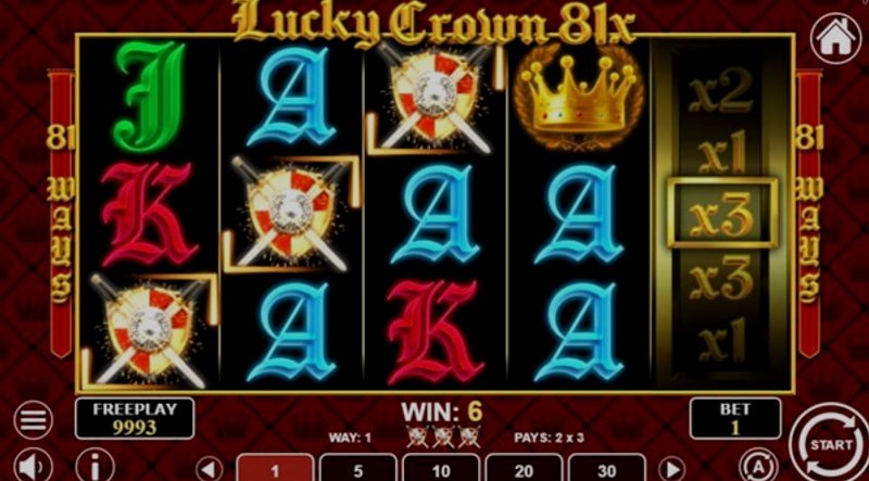 Играть Lucky Crown 81x от 1spin4win в казино 1Win