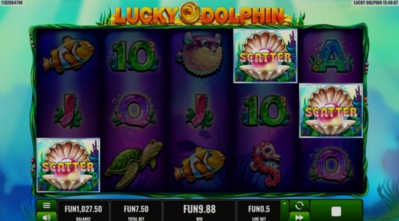 Играть Lucky Dolphin от Platipus в казино 1Win