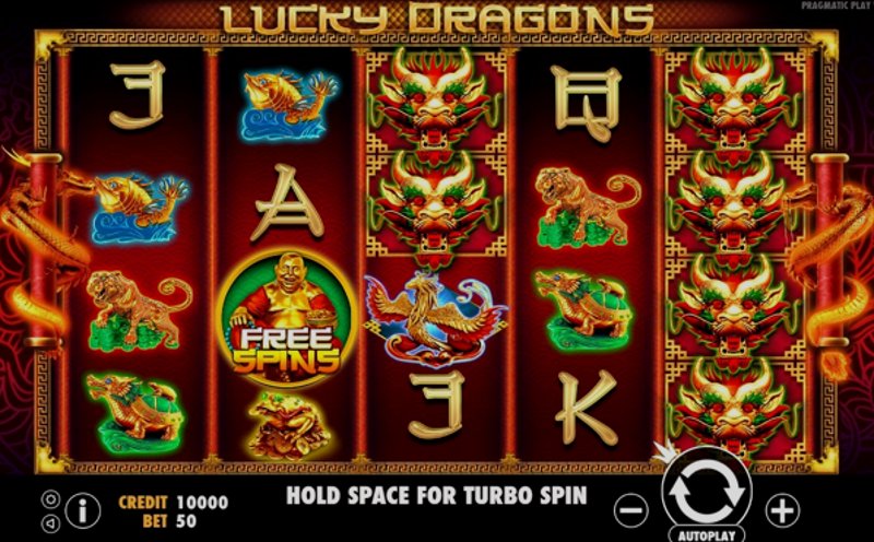 Играть Lucky Dragons от Pragmatic в казино 1Win