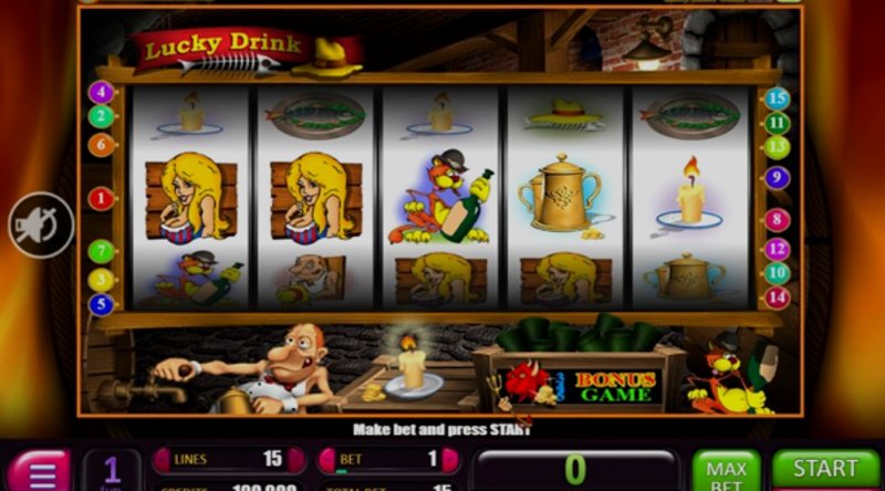 Играть Lucky Drink от Belatra в казино 1Win