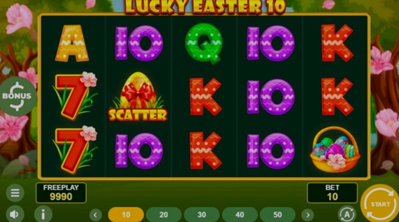 Играть Lucky Easter 10 от 1spin4win в казино 1Win