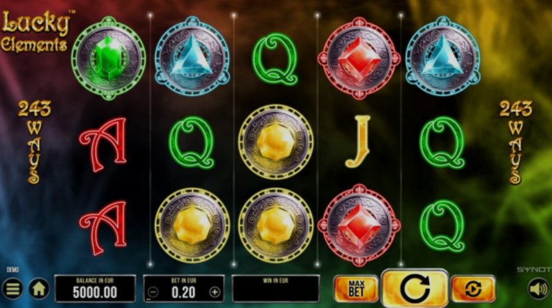 Играть Lucky Elements от Synot в казино 1Win