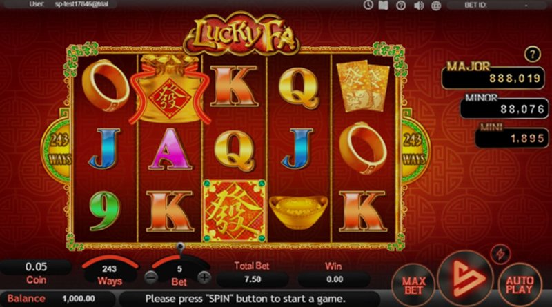 Играть Lucky Fa от Simpleplay в казино 1Win