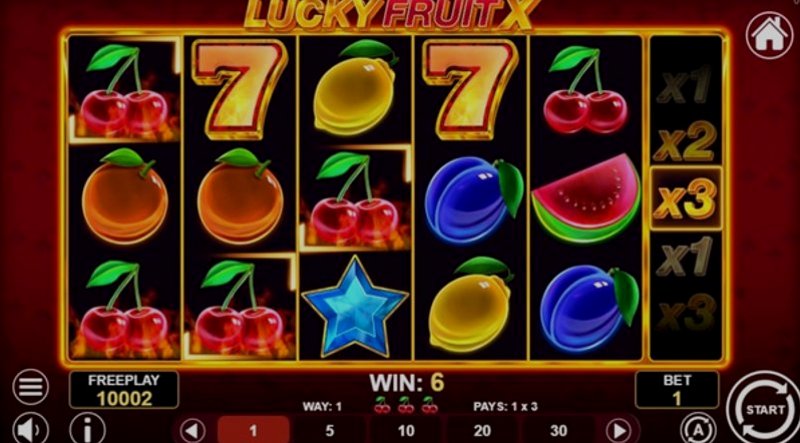 Играть Lucky Fruit X от 1spin4win в казино 1Win