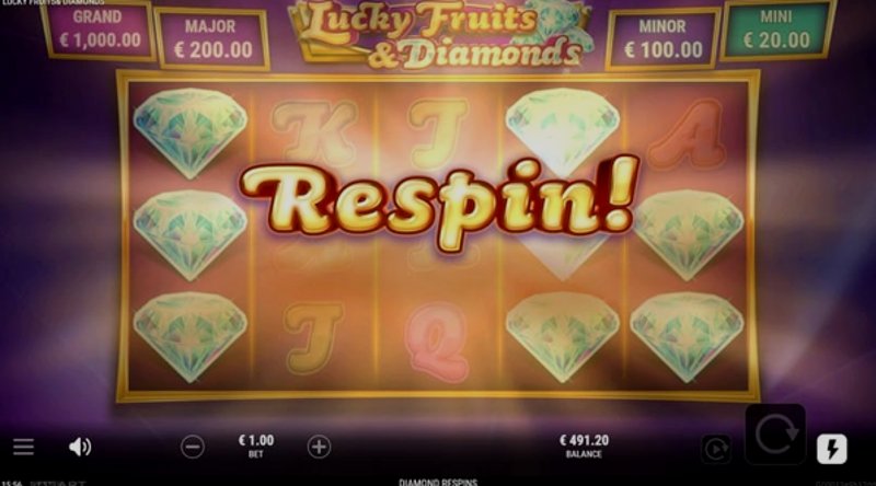 Играть Lucky Fruits & Diamonds от Gameart в казино 1Win