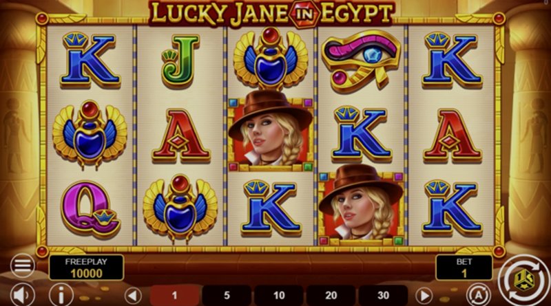 Играть Lucky Jane in Egypt от 1spin4win в казино 1Win