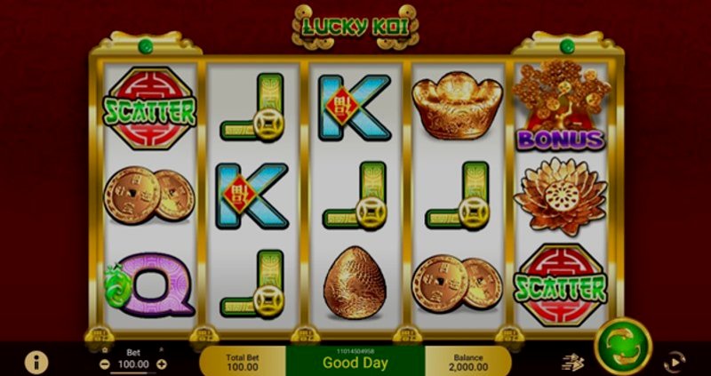 Играть Lucky Koi от Microgaming в казино 1Win