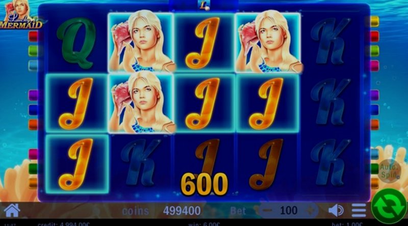 Играть Lucky Mermaid от Swintt в казино 1Win