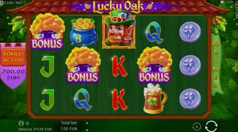 Играть Lucky Oak от Bgaming в казино 1Win