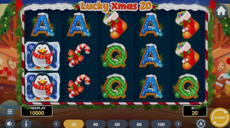 Играть Lucky Xmas 20 от 1spin4win в казино 1Win
