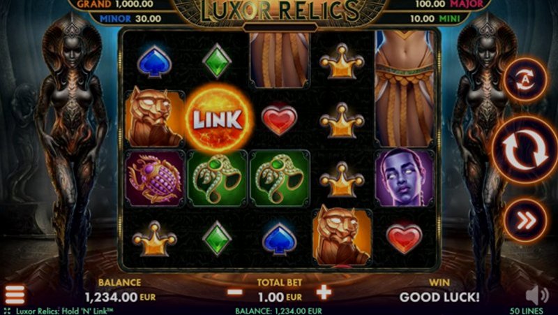 Играть Luxor Relics от Netgame в казино 1Win