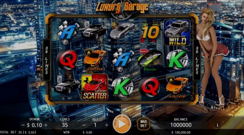 Играть Luxury Garage от Kagaming в казино 1Win