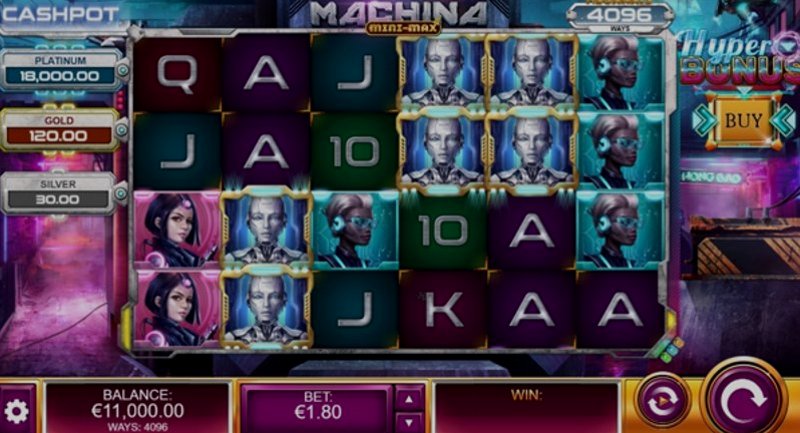 Играть Machina Megaways от Kalamba в казино 1Win