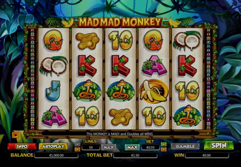 Играть Mad Monkey от Barbara Bang в казино 1Win