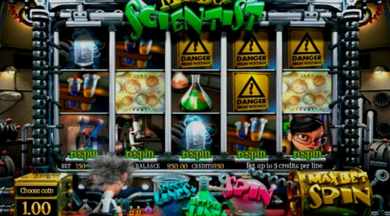Играть Madder Scientist от Betsoft в казино 1Win