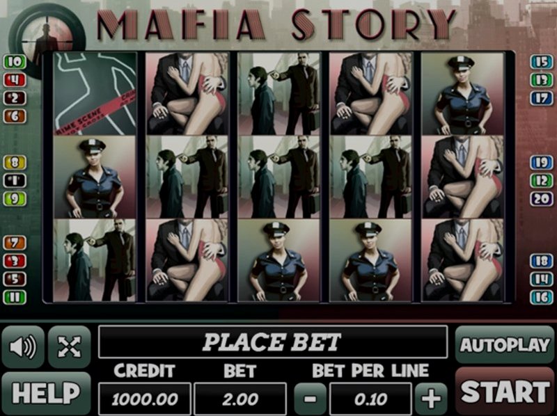 Играть Mafia Story от Play Pearls в казино 1Win