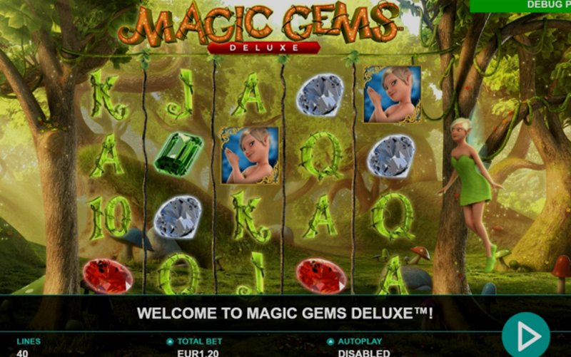 Играть Magic Gems Deluxe от Leander в казино 1Win