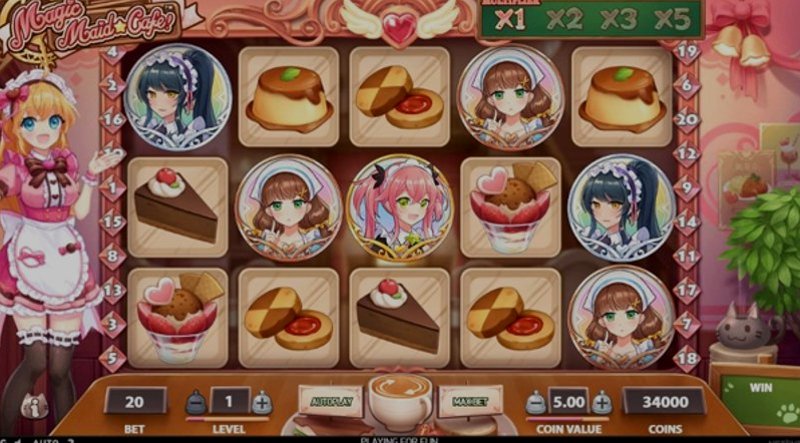 Играть Magic Maid Cafe от Netent в казино 1Win