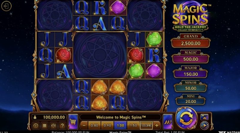 Играть Magic Spins от Wazdan в казино 1Win