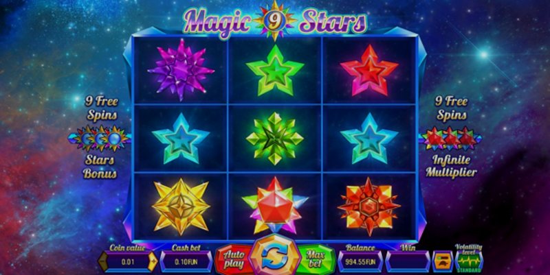 Играть Magic Stars 9 от Wazdan в казино 1Win