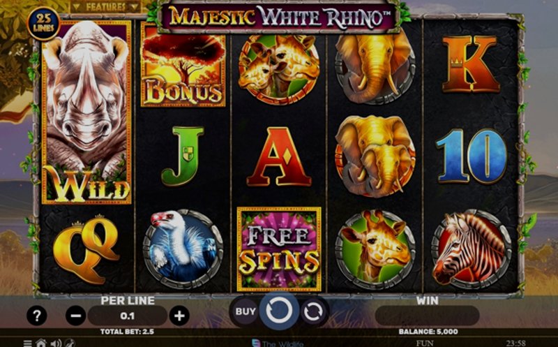 Majestic White Rhino Spinomenal в казино 1Win (1Вин) Majestic White Rhino Spinomenal в казино 1Win (1Вин)