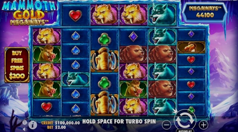 Играть Mammoth Gold Megaways от Pragmatic в казино 1Win