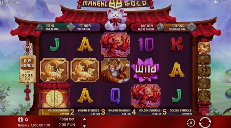 Играть Maneki 88 Gold от Bgaming в казино 1Win