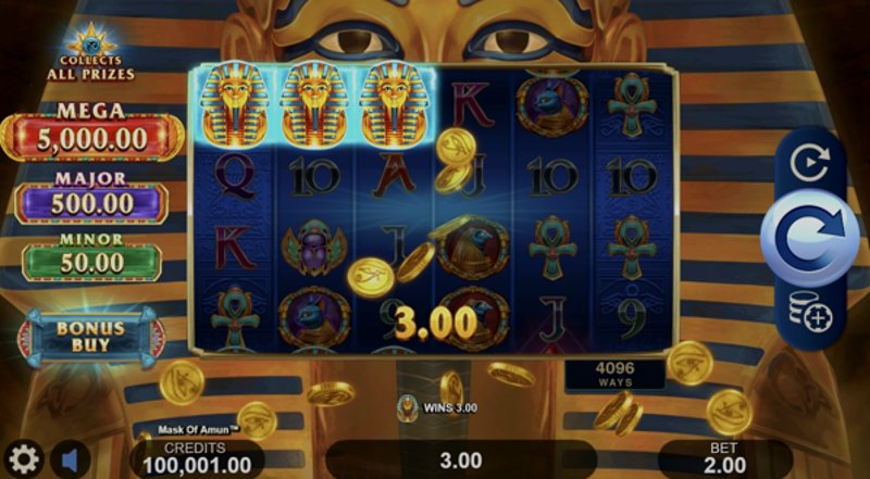 Играть Mask of Amun от Microgaming в казино 1Win