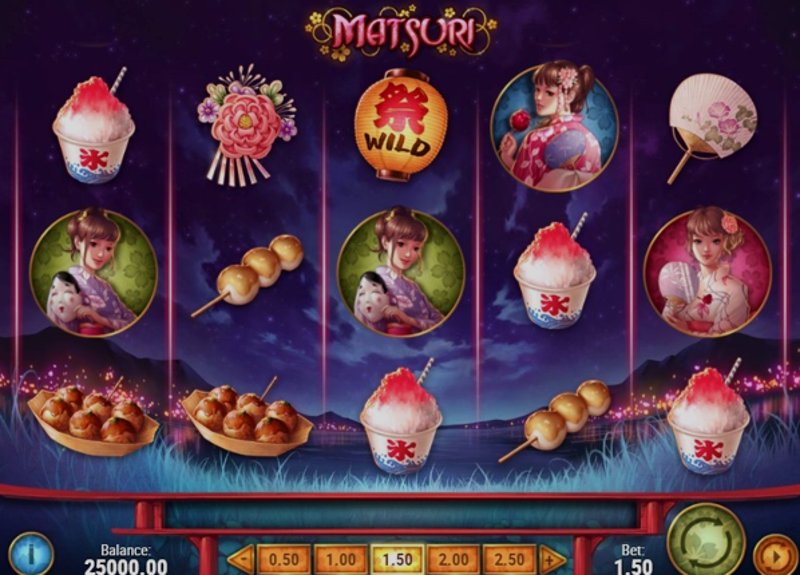 Играть Matsuri от Playn Go в казино 1Win