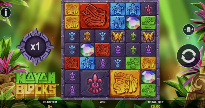 Играть Mayan Blocks от Playtech в казино 1Win