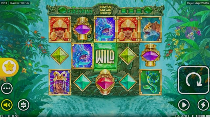 Играть Mayan Magic Wildfire от No Limit City в казино 1Win