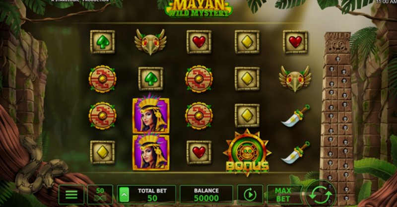 Играть Mayan Wild Mystery от Stakelogic в казино 1Win
