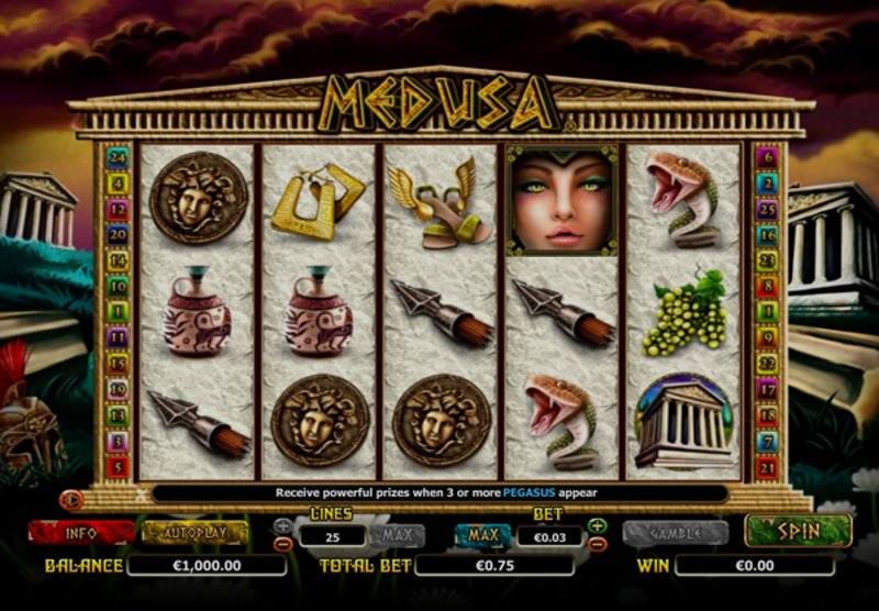 Играть Medusa от Pg Soft в казино 1Win