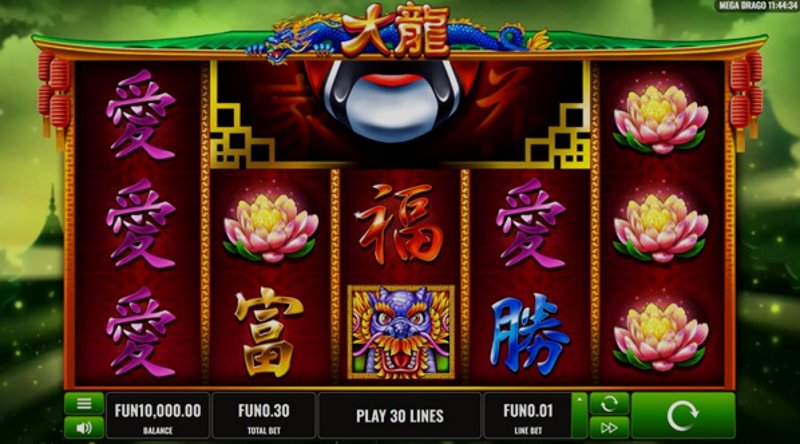 Играть Mega Drago от Platipus в казино 1Win