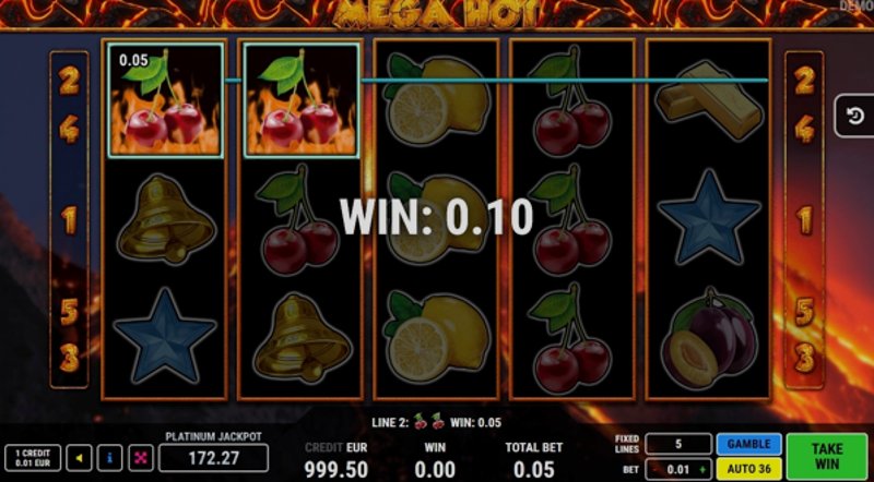 Играть Mega hot от Agt в казино 1Win