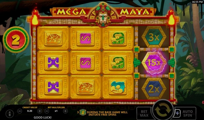 Играть Mega Maya от Swintt в казино 1Win