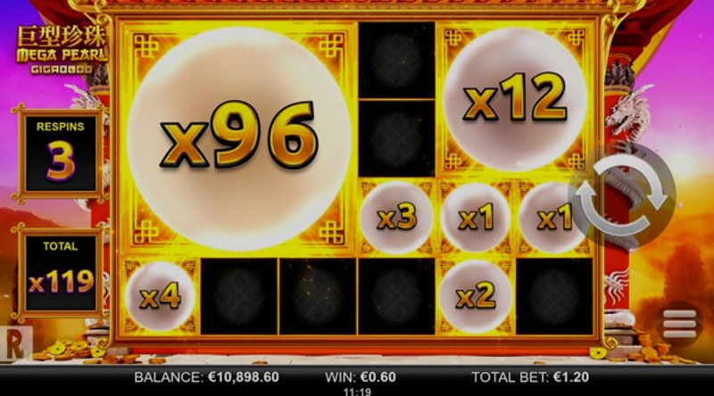 Играть Mega Pearl Gigablox от Yggdrasil в казино 1Win