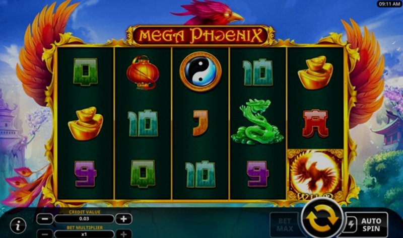 Играть Mega Phoenix от Swintt в казино 1Win