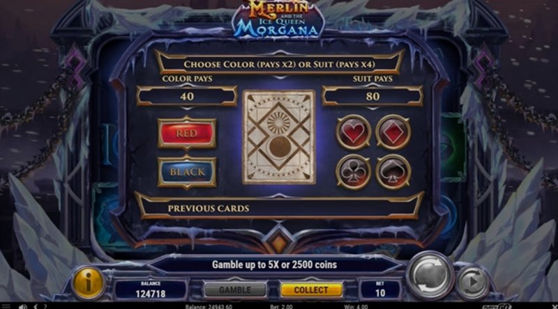 Играть Merlin and the Ice Queen Morgana от Playn Go в казино 1Win